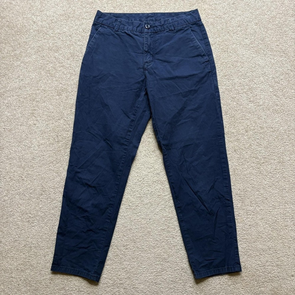 Patagonia Pants Womens 2 Blue Organic Cotton Twill Chino‎ Straight Leg Casual